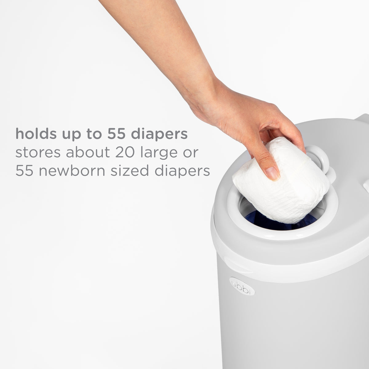 Nappy Pail - Matte Grey