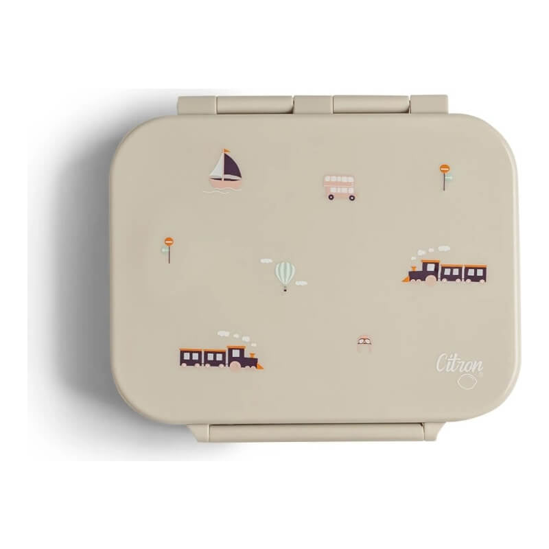 Citron Absolut Tritan Snackbox with 3 Compartments - Vehicles