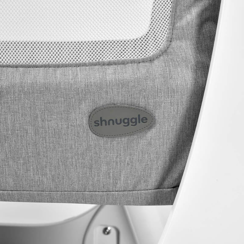 Shnuggle Air Bedside Crib - Dove Grey