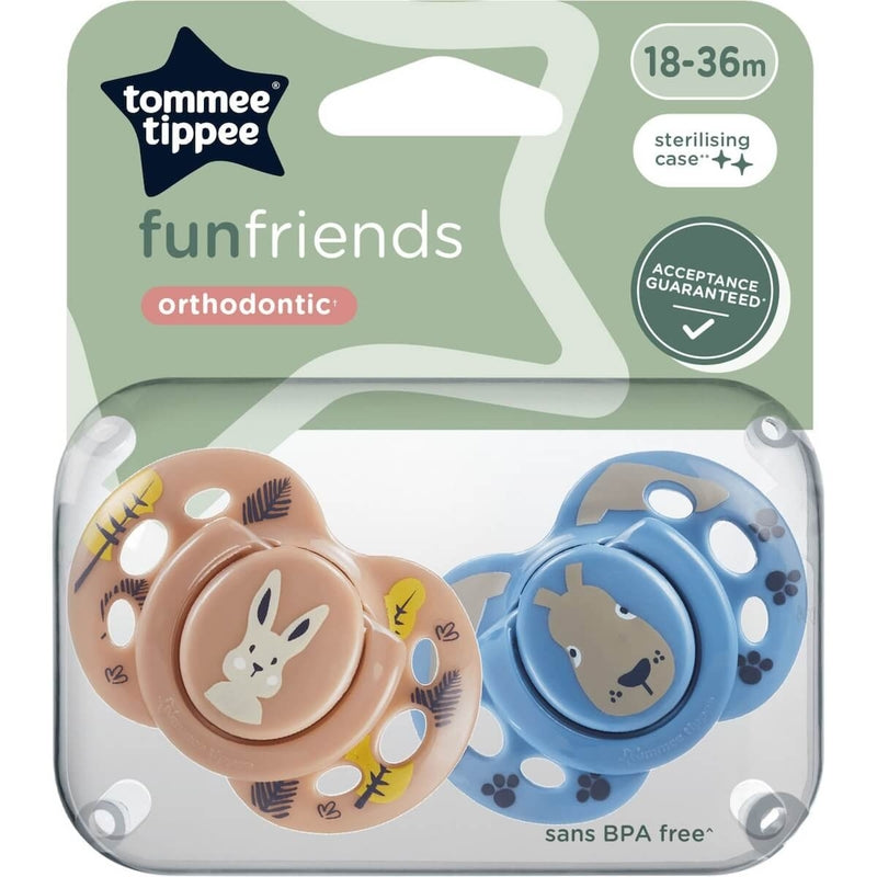 Tommee Tippee Air Soother 18-36m Twin Pack - Fun Friends