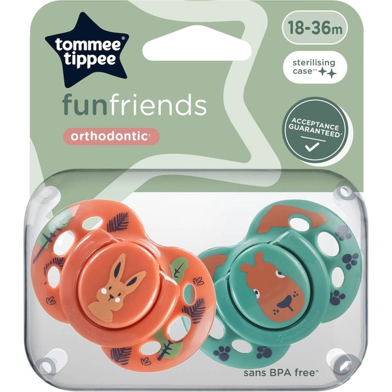 Tommee Tippee Air Soother 18-36m Twin Pack - Fun Friends