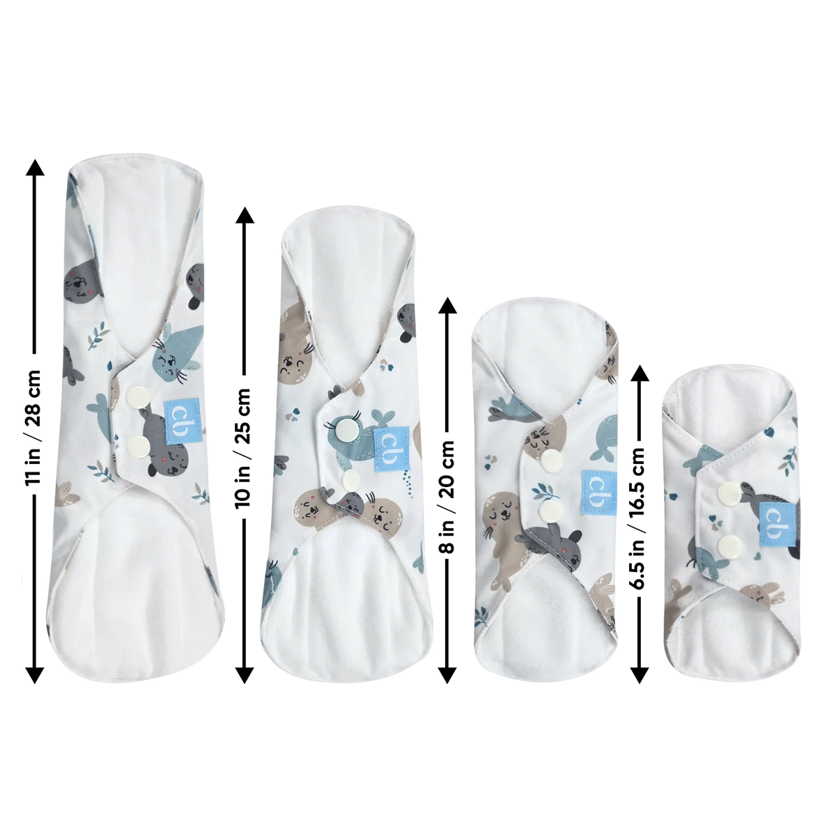 Charlie Banana 3 Feminine Pads - Seally