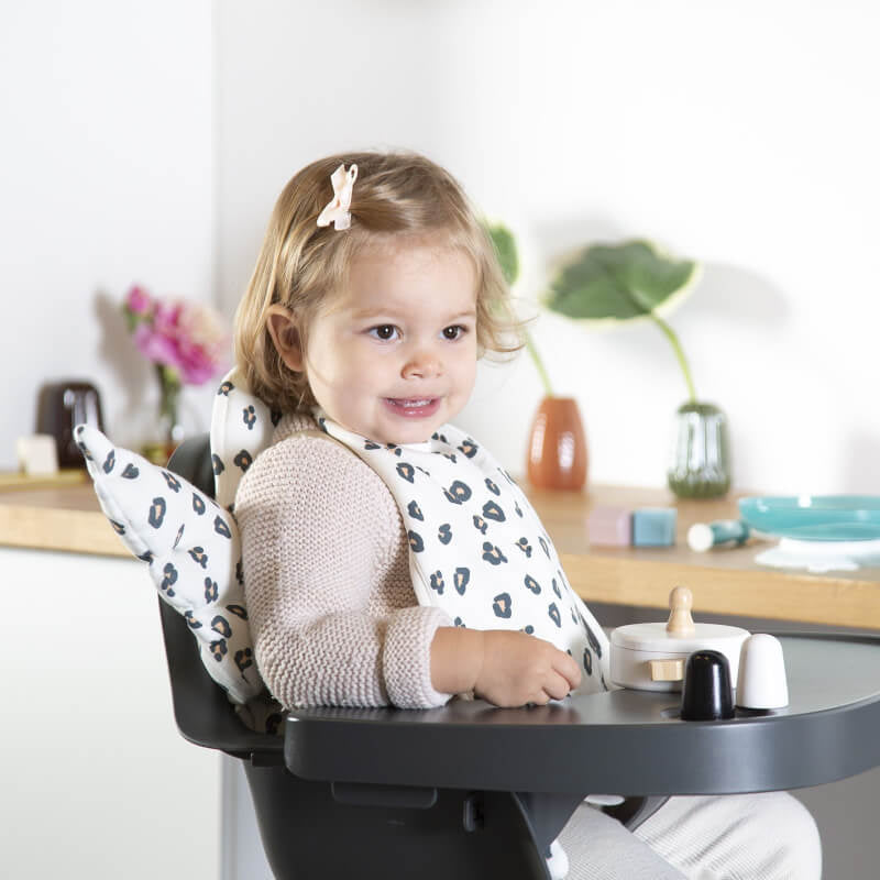 Childhome Angel Universal Seat Cushion - Jersey, Leopard
