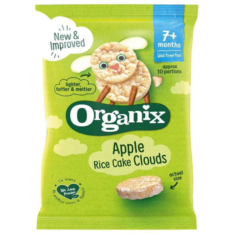 Organix 蘋果米糕雲朵 40克(7個月以上)