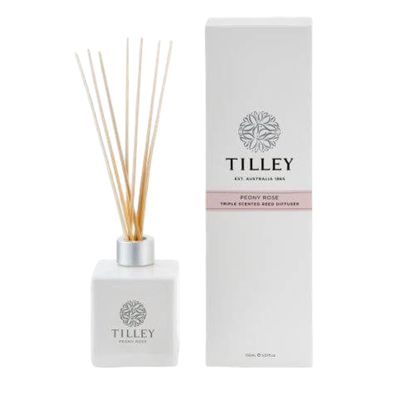 Tilley 香氛藤條擴香器 150ml - 牡丹玫瑰