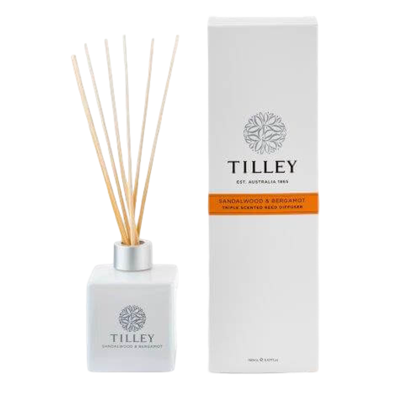 Tilley Aromatic Reed Diffuser 150ml - Sandalwood & Bergamot