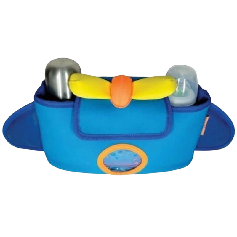 Parents League 可拆卸嬰兒車控制台收納袋 - 藍色