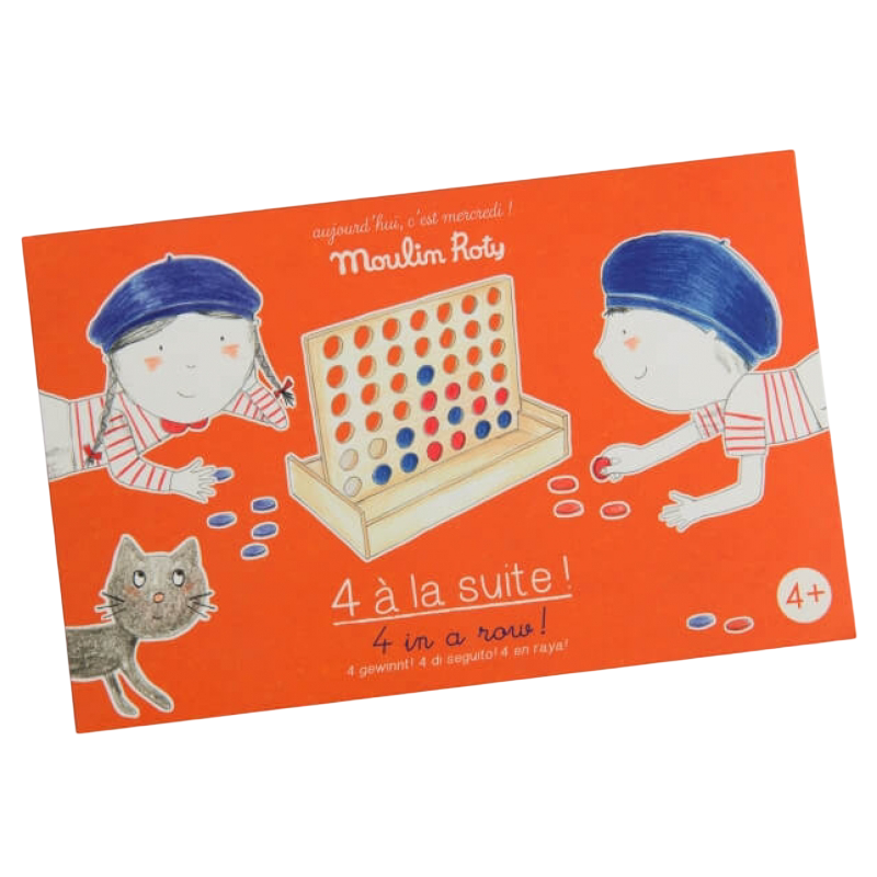 Moulin Roty Aujourd'hui c'est Mercredi 4-In-A-Row Game 23.5x16cm