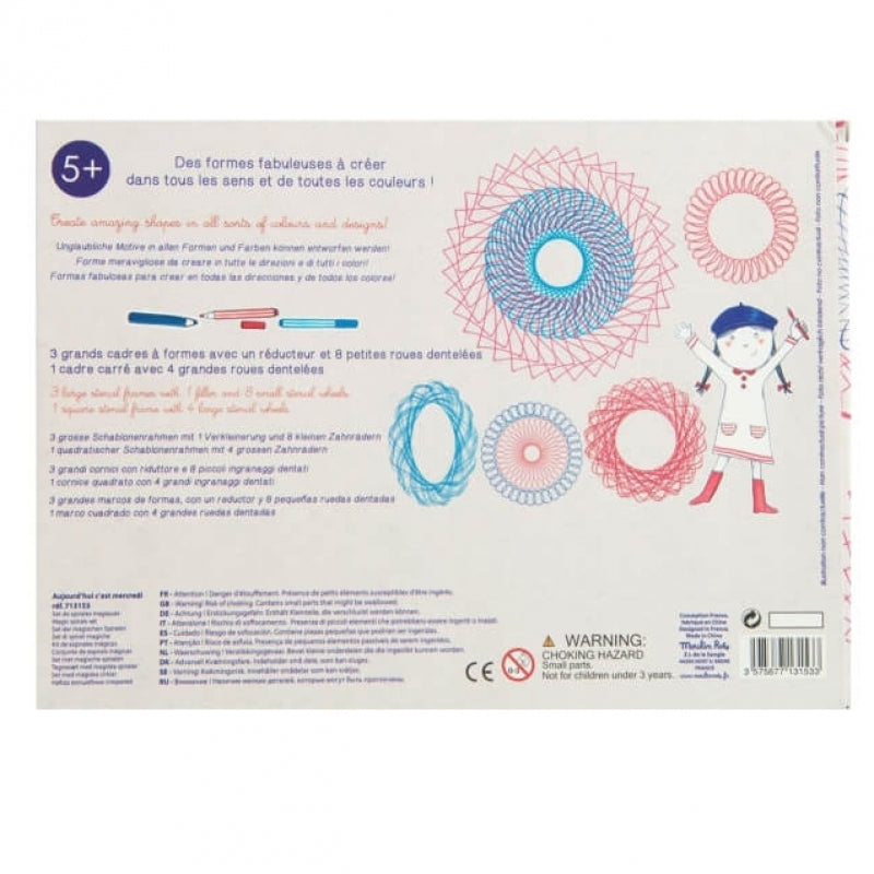 Moulin Roty Aujourd'hui c'est Mercredi Magic Spirals Set 27x20cm