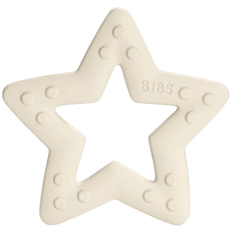 BIBS 嬰兒磨牙玩具 - 星星 - 象牙色 3個月以上