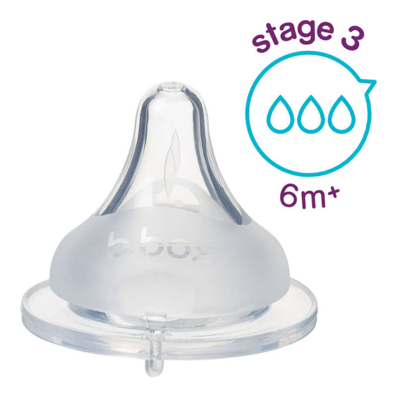 b.box Baby Bottle Anti-Colic Teat - 2-Pack