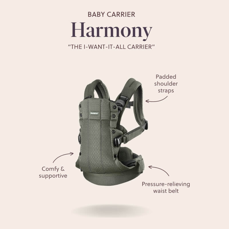 BabyBjorn Harmony 嬰兒背帶 - 3D 網眼