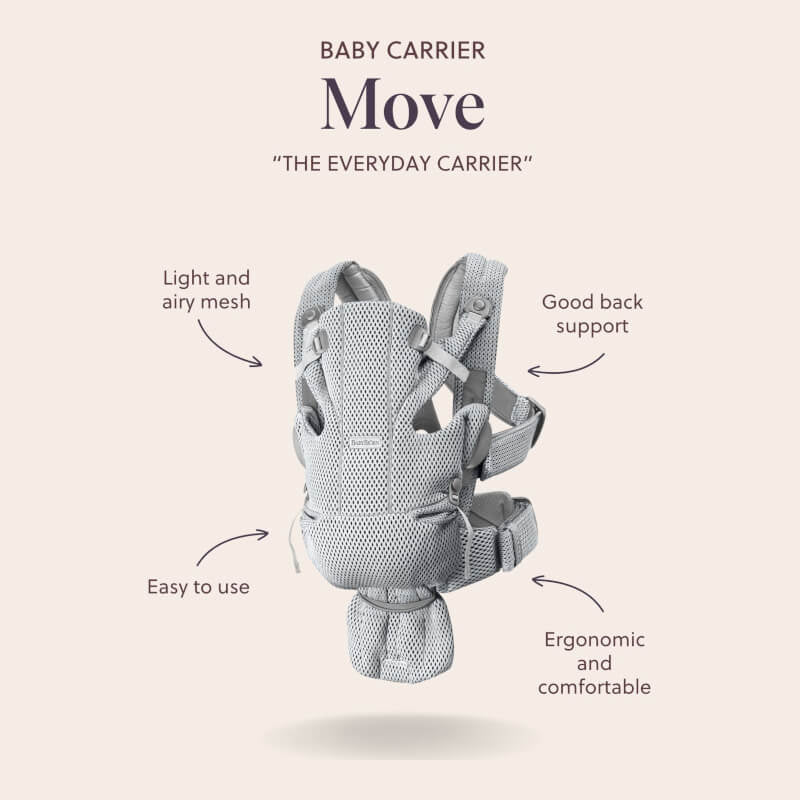 BabyBjorn MOVE 嬰兒背帶 - 3D 網眼