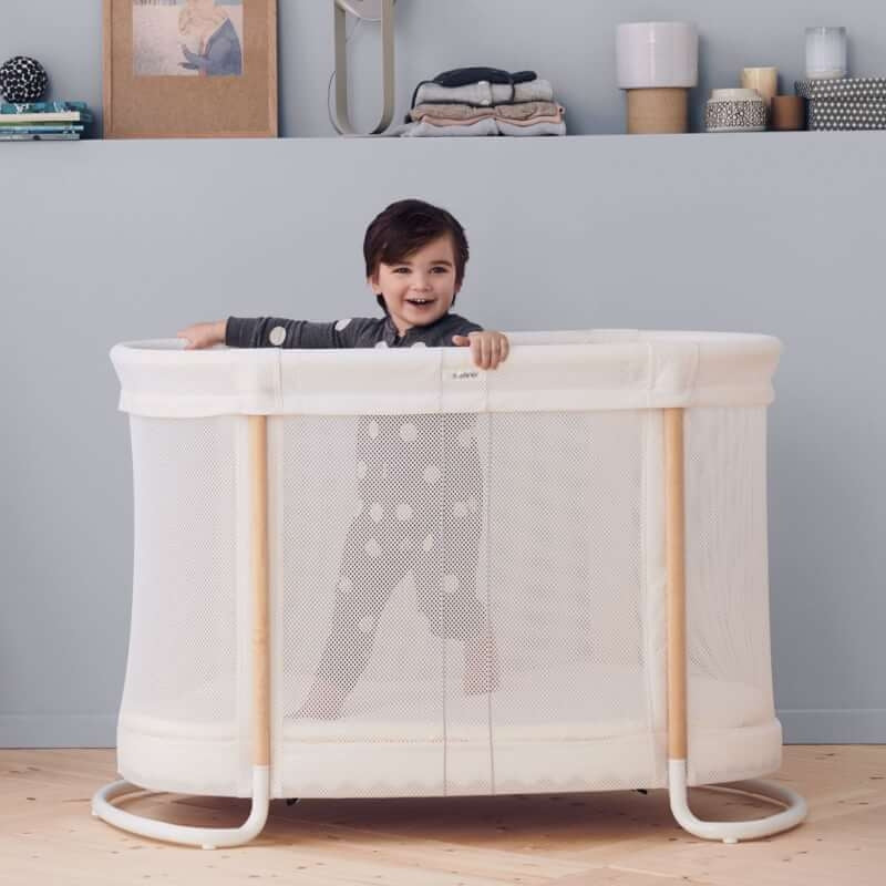 BabyBjorn Baby Crib, White (Mesh)