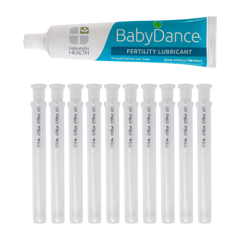 Fairhaven Health Baby Dance Fertility Lubricant 1 Multi-Use Tube with 10 Single-Use Applicators