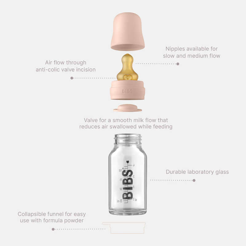 BIBS Baby Glass Bottle Complete Set