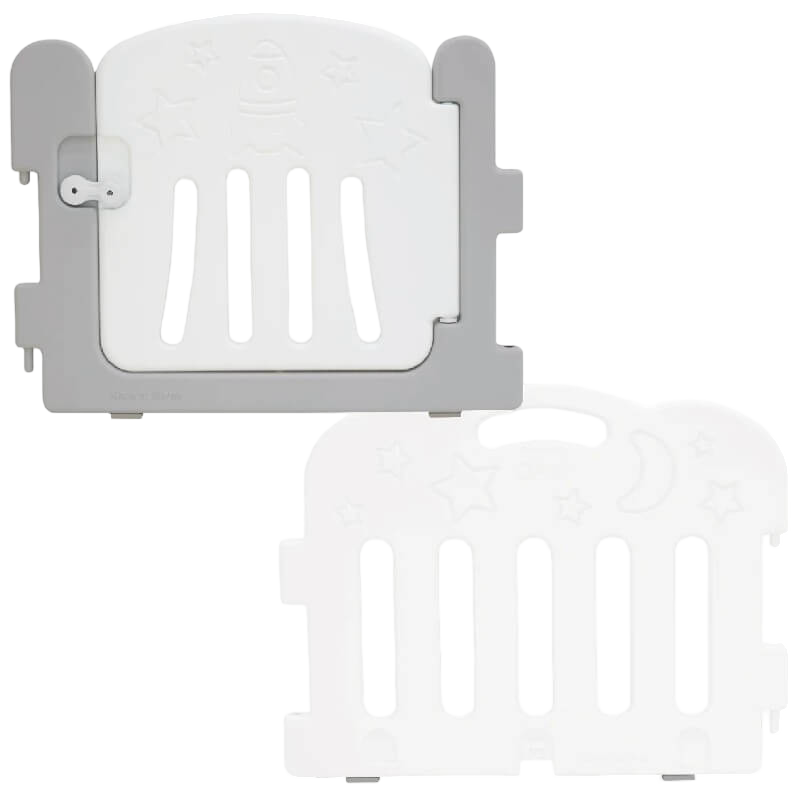 Caraz KIBEL Baby Room Extension Kit (1 Door + 1 Panel) - Grey / White