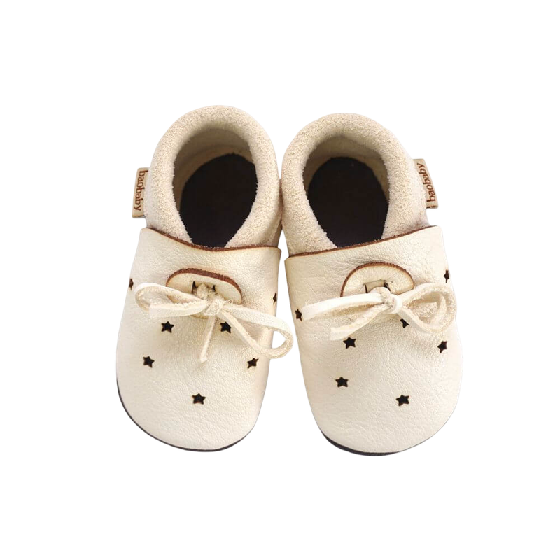 Baobaby 嬰兒鞋涼鞋星星圖案 白色 M