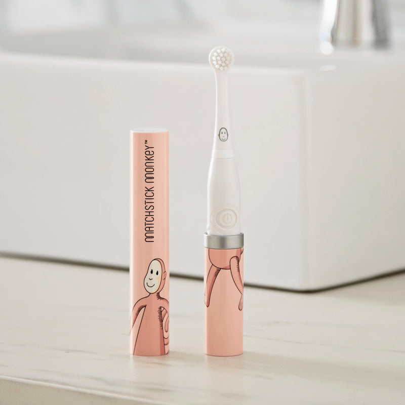 Matchstick Monkey Baby Sonic Toothbrush - Dusty Pink Matchstick Monkey
