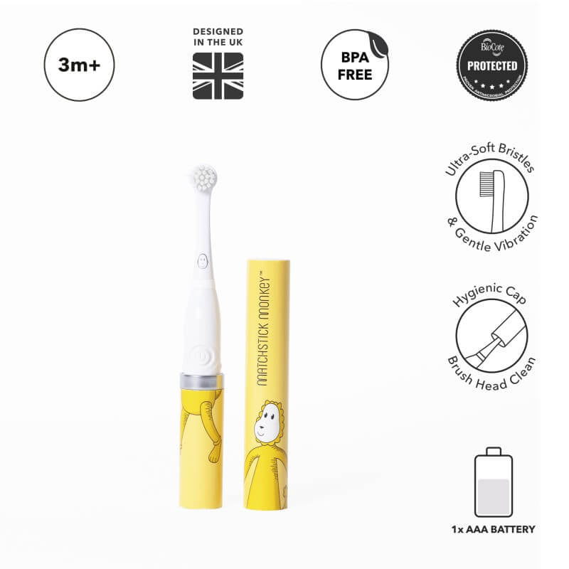 Matchstick Monkey Baby Sonic Toothbrush - Ludo Lion Matchstick Monkey