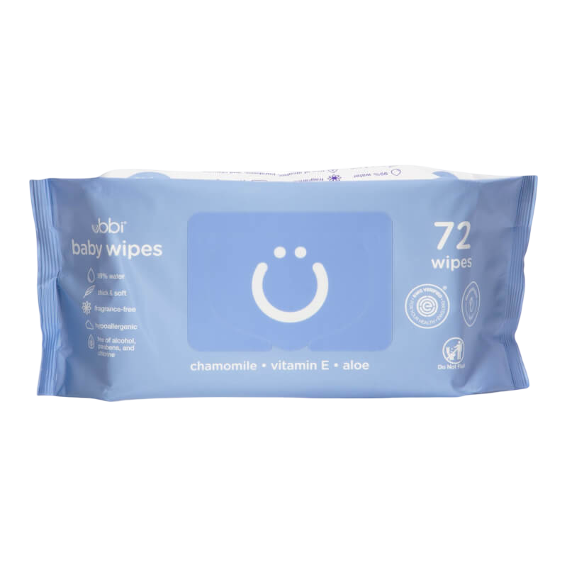 Ubbi 99% Water Baby Wipes (72s)