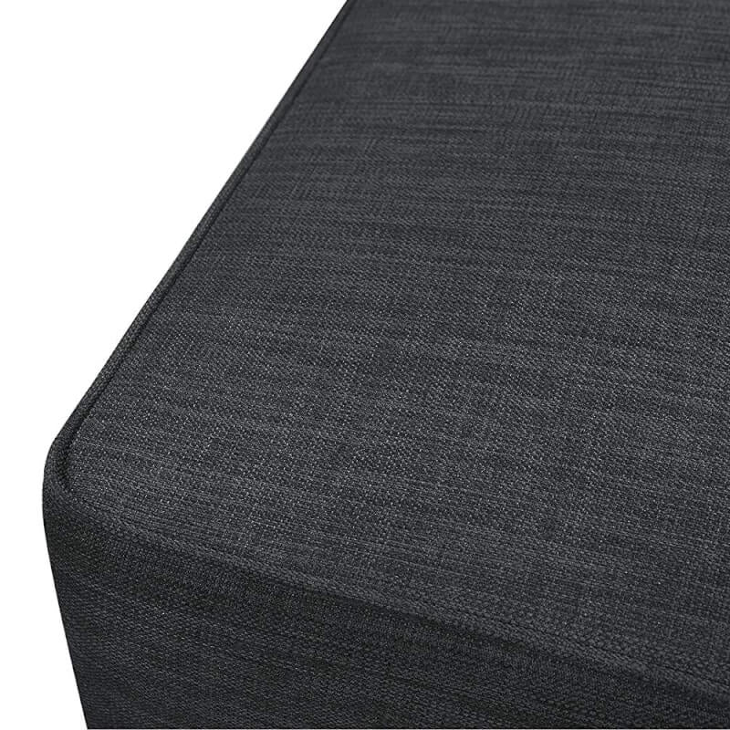 Babyletto Kiwi Gliding Ottoman - Coal Grey