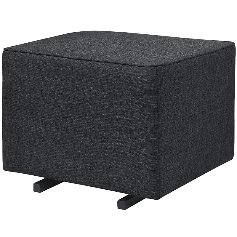 Babyletto Kiwi Gliding Ottoman - Coal Grey