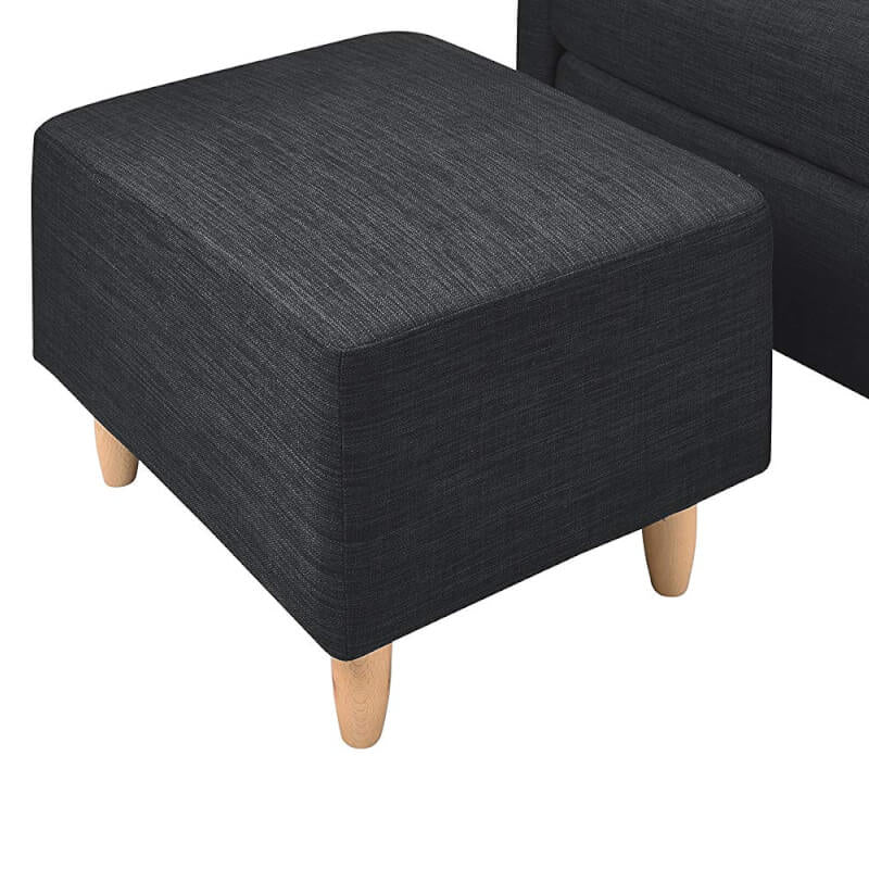 Babyletto Toco Swivel Glider & Ottoman - Coal Grey