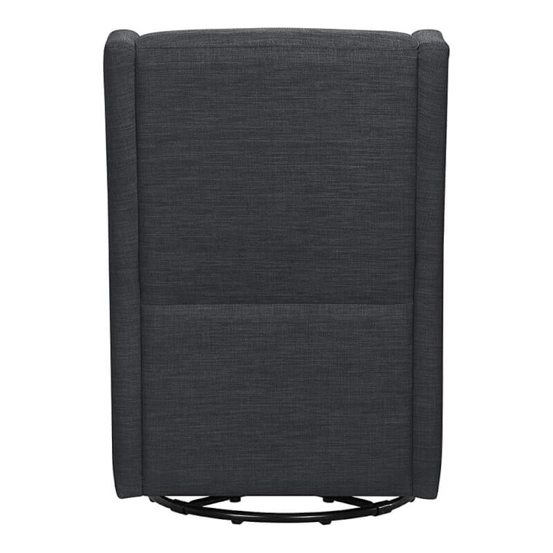 Babyletto Toco Swivel Glider & Ottoman - Coal Grey