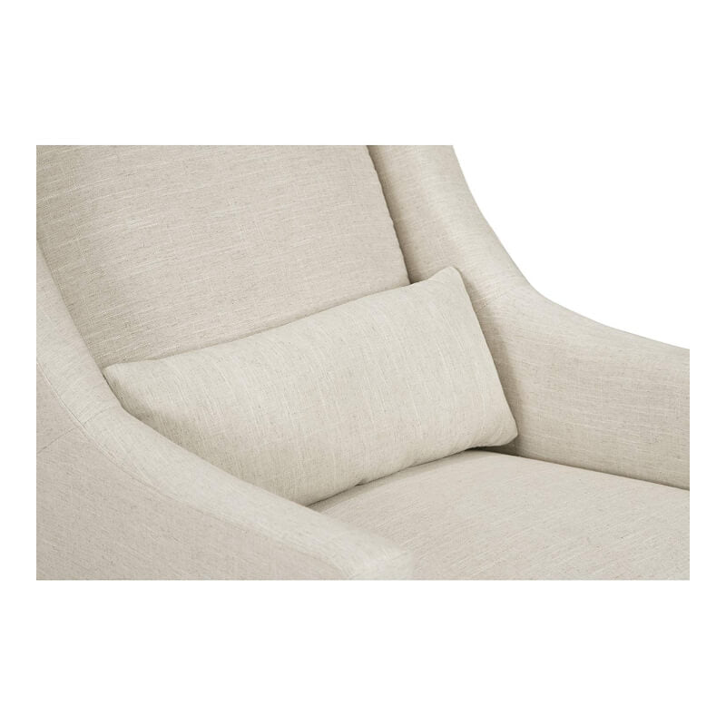 Babyletto Toco Swivel Glider & Ottoman - White Linen