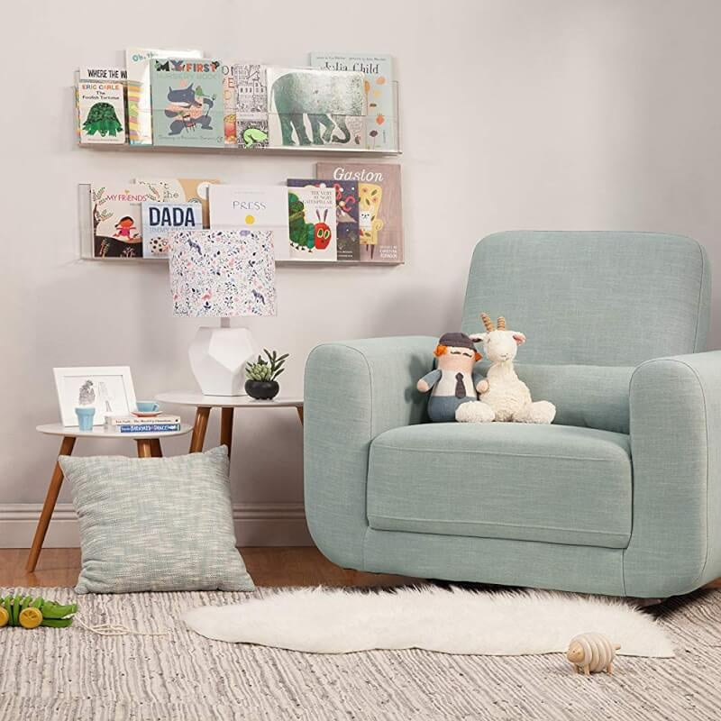 Babyletto Tuba Extra Wide Swivel Glider - Seafoam