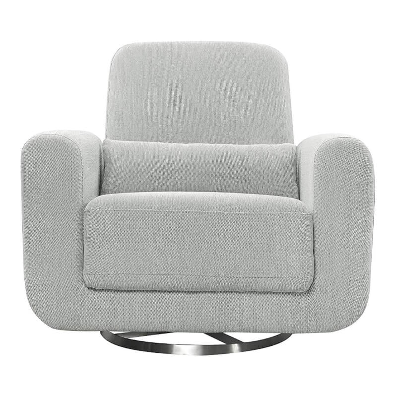 Babyletto Tuba Extra Wide Swivel Glider - Winter Grey Weave