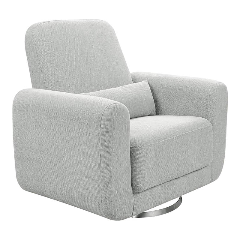 Babyletto Tuba Extra Wide Swivel Glider - Winter Grey Weave