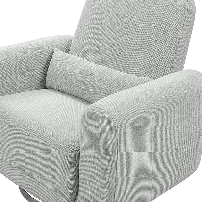 Babyletto Tuba Extra Wide Swivel Glider - Winter Grey Weave