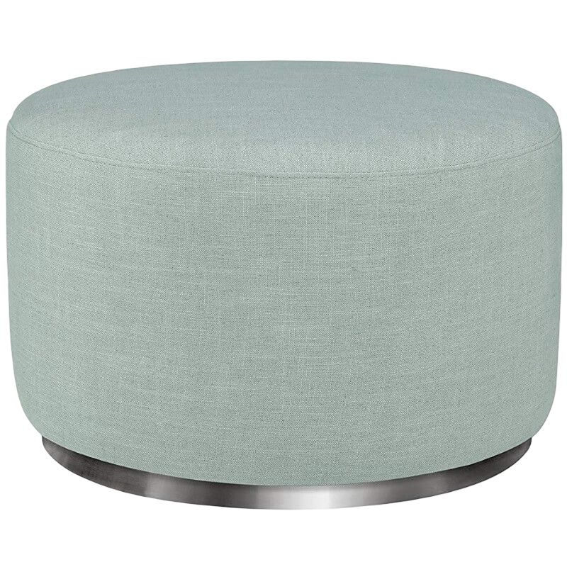 Babyletto Tuba Gliding Ottoman - Seafoam