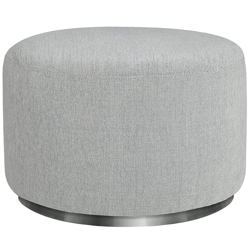 Babyletto Tuba Gliding Ottoman - Winter Grey Weave