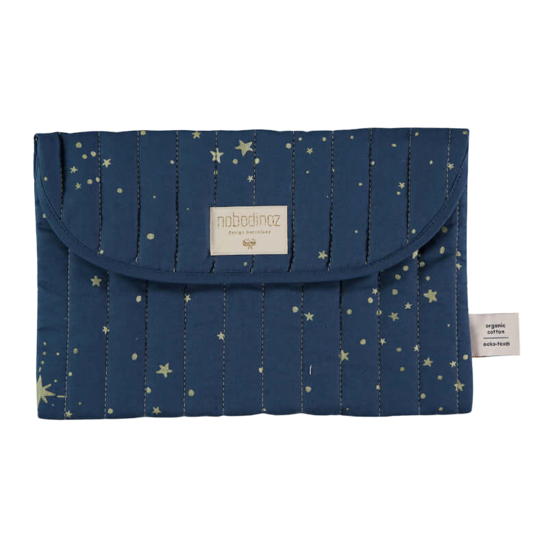Nobodinoz Bagatelle Pouch - Gold Stella / Night Blue