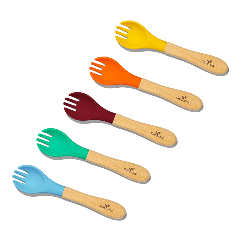 Avanchy Bamboo Baby Forks 5pc (6m+)