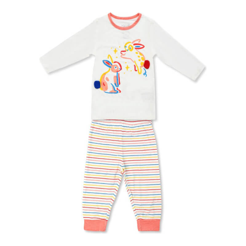 NotTooBig Bamboo Pyjamas 2-Pack - Bunny