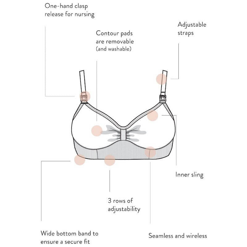 Belly Bandit Bandita Nursing Bra - Nude