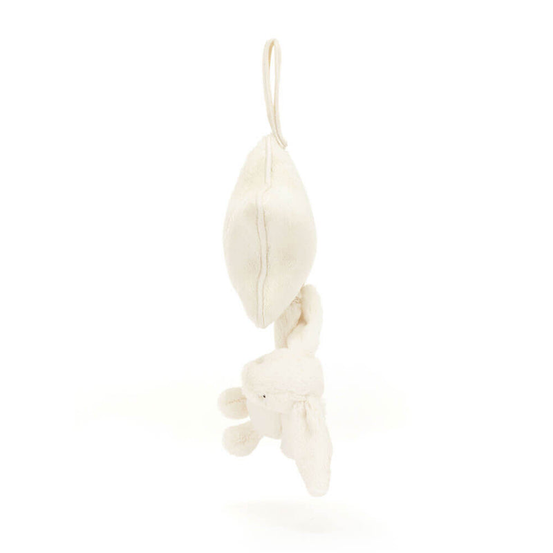 Jellycat 害羞兔奶油色編織音樂玩具 30厘米