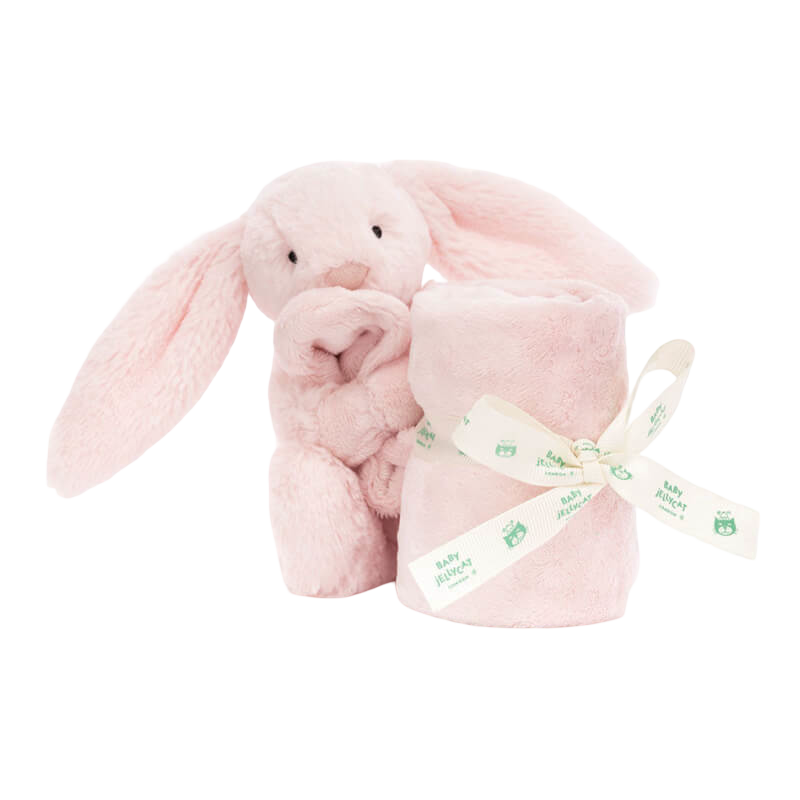Jellycat 害羞粉紅兔子安撫奶嘴 34x34厘米