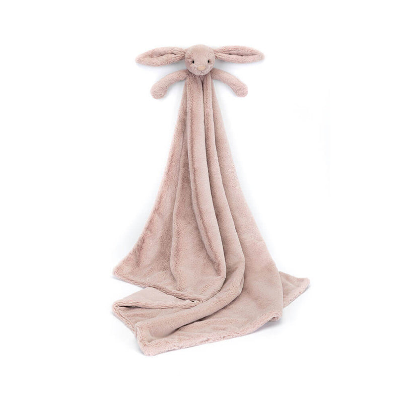 Jellycat Bashful Rosa Luxe Bunny Blankie 56cm x 70cm x 9cm Jellycat