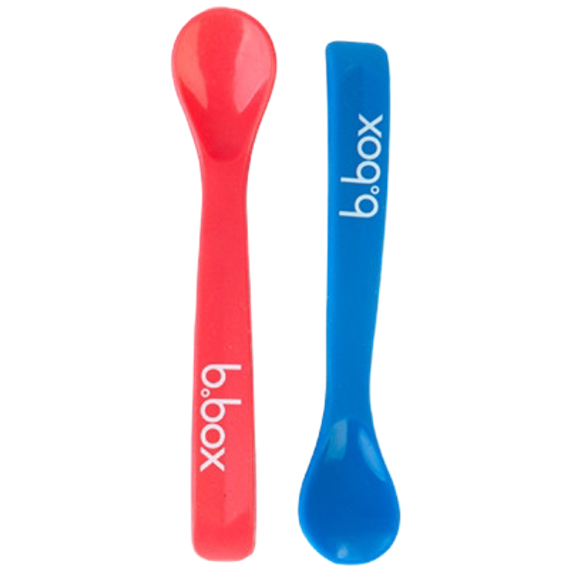b.box Baby Spoon Set - Red / Blue