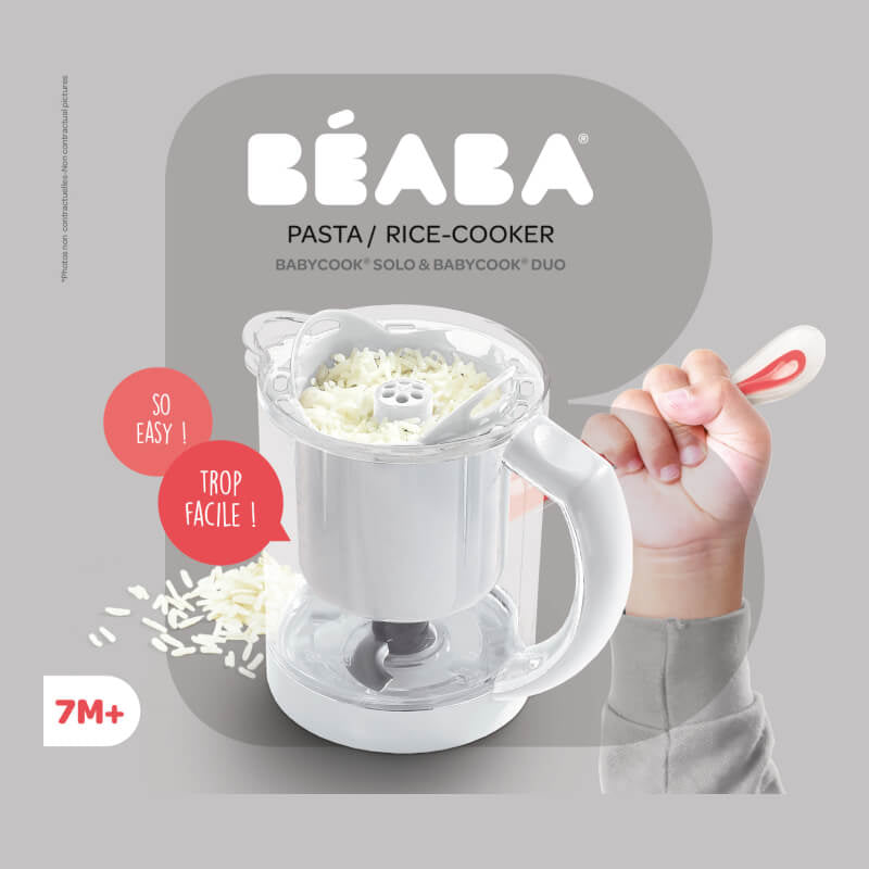 Beaba Pasta / Rice Cooker (for Babycook Solo / Babycook Duo) - White