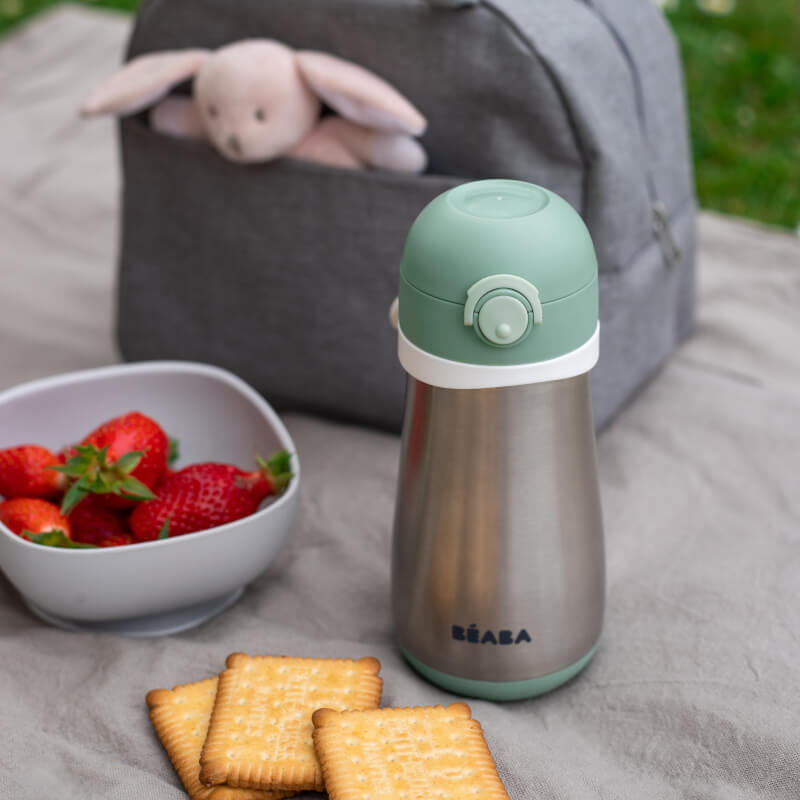Beaba Stainless Steel Spout Bottle 350ml Beaba