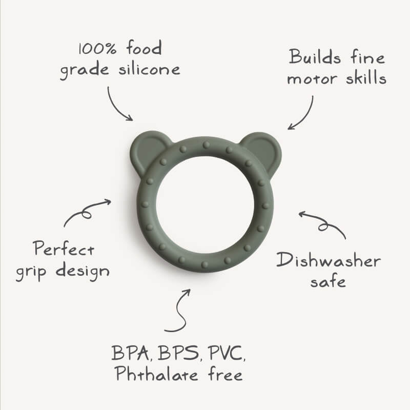 Mushie Bear Teether - Dried Thyme
