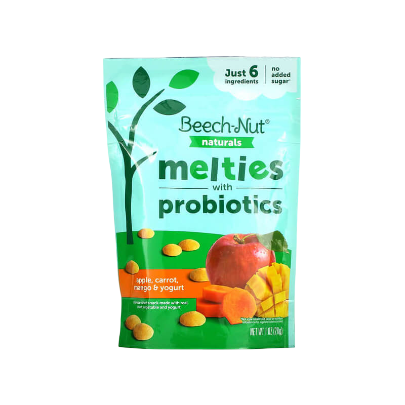 Beech-Nut Naturals Melties with Probiotics 8+ Months Apple Carrot Mango & Yogurt 1 oz (28 g)