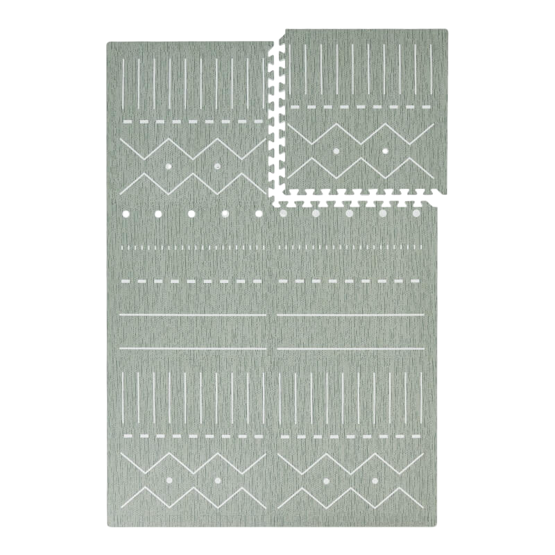 Toddlekind 高級泡棉遊戲墊 120x180cm - 柏柏爾系列 - 苔蘚綠