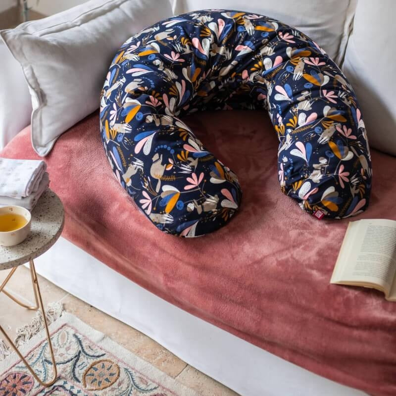 紅堡 | Cocoonababy 大號 Flopsy 孕婦哺乳枕 - Jersey Lorena